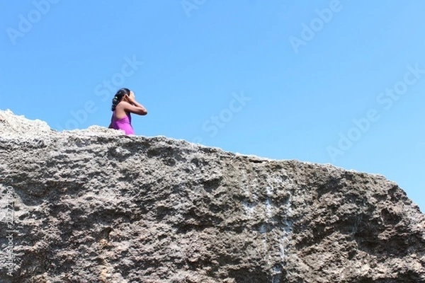 Fototapeta Mar con rocas del sud de Italia