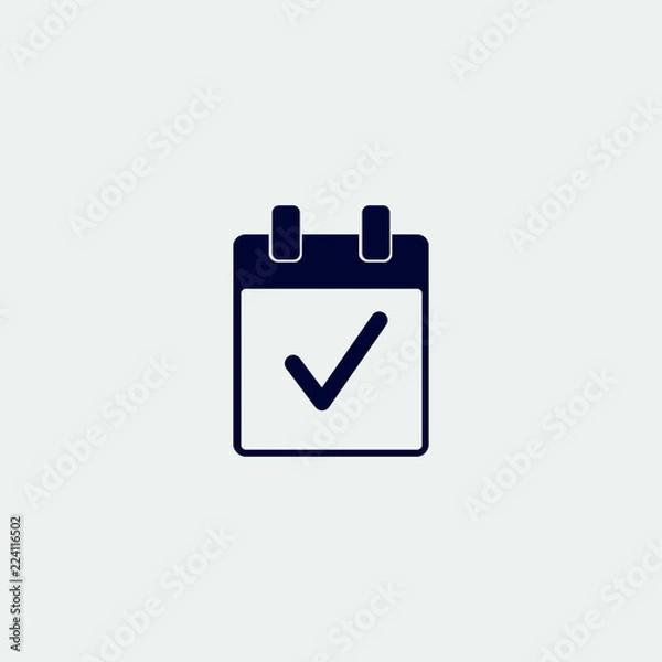 Obraz calendar icon, vector illustration. flat icon