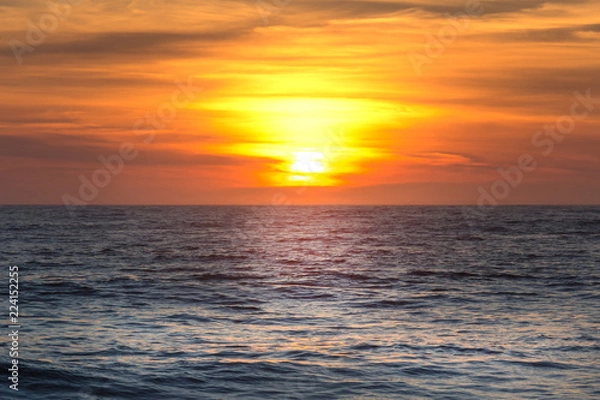 Fototapeta seaside sundown background