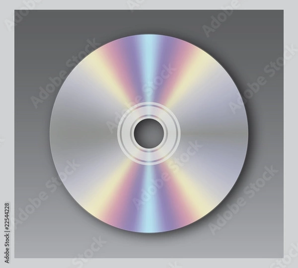 Fototapeta DVD on white background