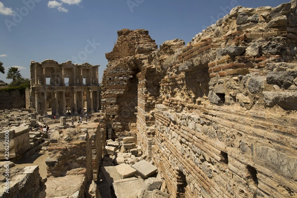 Obraz .Selcuk, Izmir - Turkey. 11 August 2018. ancient city of efes