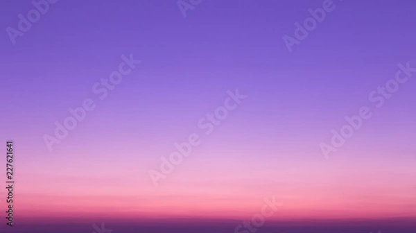 Fototapeta Pastel tone clear sky without cloud at twilight time before sunrise