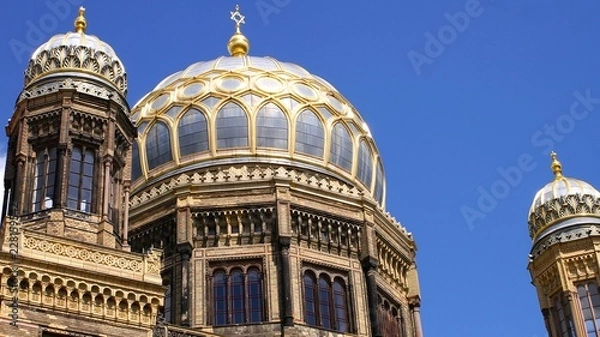 Fototapeta Synagoga żydowska w Berlinie, widok z zewnątrz