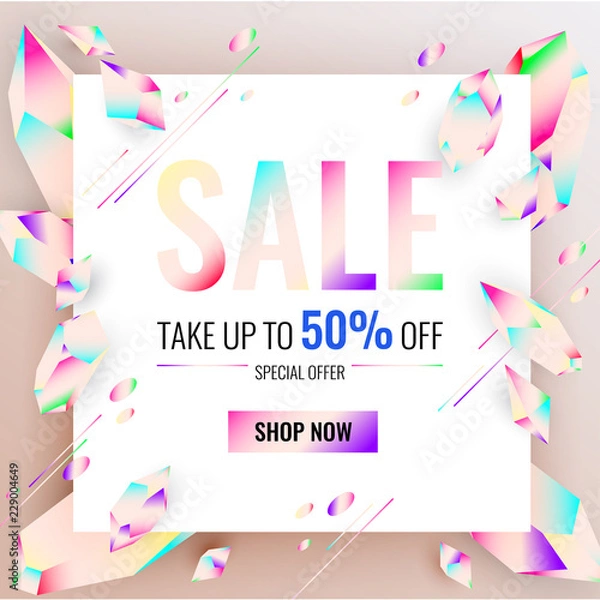 Fototapeta Sale banner design.Vector illustration