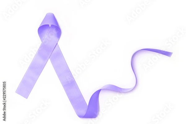 Fototapeta Caregivers, Stomach and gastric cancer awareness symbolic periwinkle purple ribbon