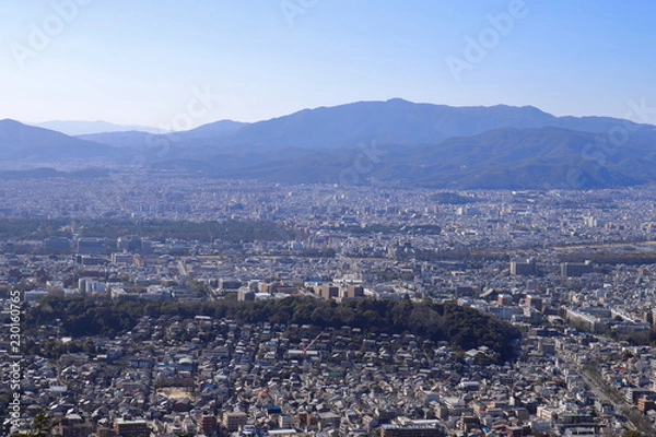 Fototapeta 大文字山の頂上