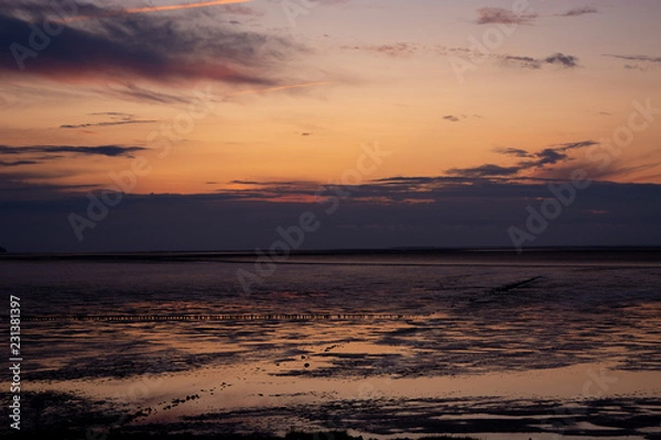 Fototapeta Sonnenuntergang Nordsee