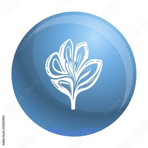 Fototapeta Lily icon. Simple illustration of lily vector icon for web design isolated on white background