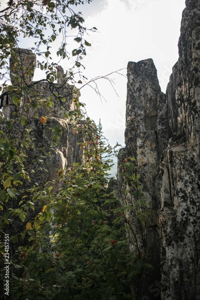 Fototapeta Inzerskie Zubchatki. Ural mountains