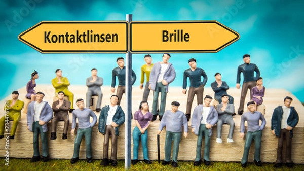 Fototapeta Schild 370 - Brille