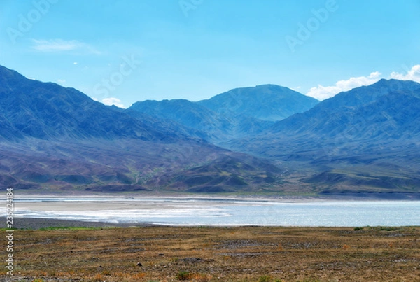 Obraz Bartogay Lake in South East Kazakhstan taken in August 2018taken in hdr taken in hdr