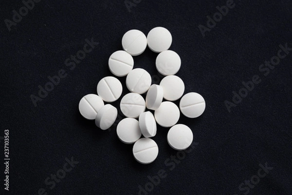 Fototapeta White Anxiety Pills