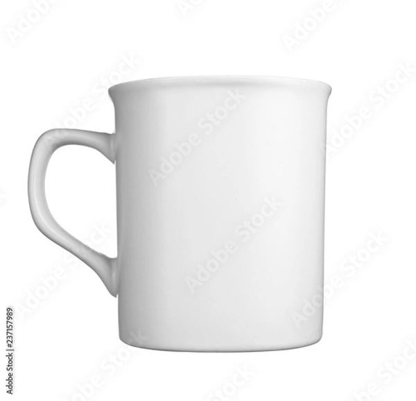 Fototapeta white coffee cup mug