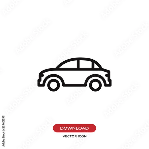 Fototapeta Car icon vector