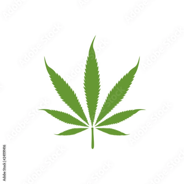 Obraz Hemp leaf icon