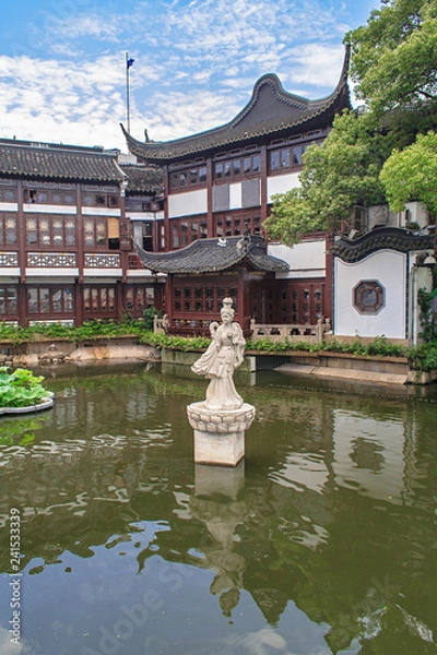 Fototapeta Traditional pavilions in Yuyuan Garden (Garden of Happiness) Shanghai, China