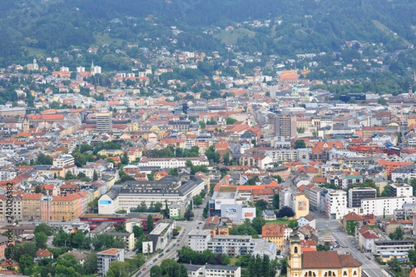 Fototapeta Innsbruck aerial view