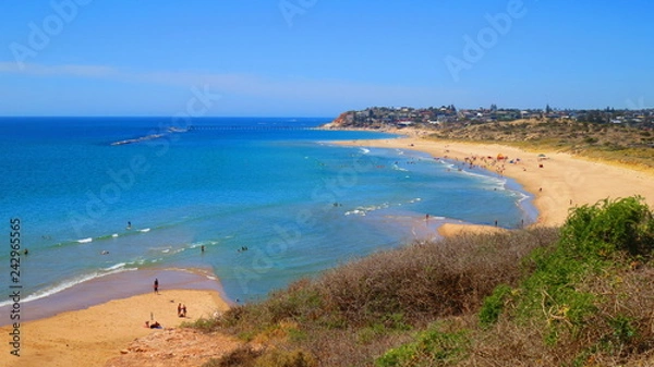 Fototapeta beach in adelaide, australia