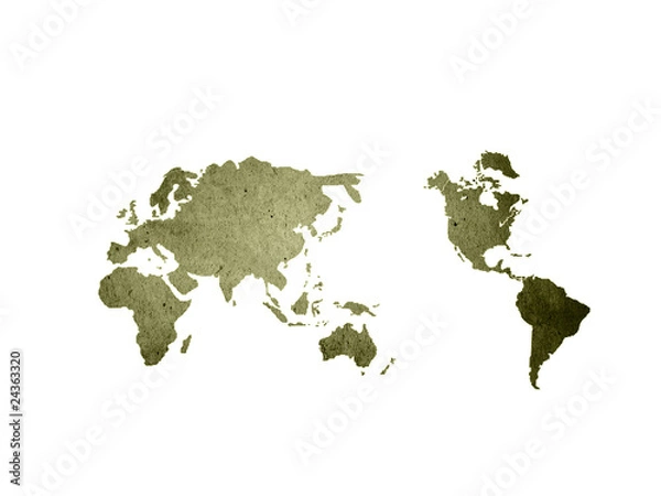 Obraz world map vintage artwork