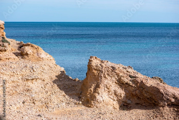 Fototapeta The coast of ametlla mar on the coast of tarragona