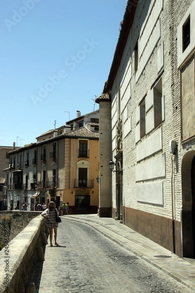 Fototapeta City view of Granada - one of the most beautiful and ancient cities in Spain