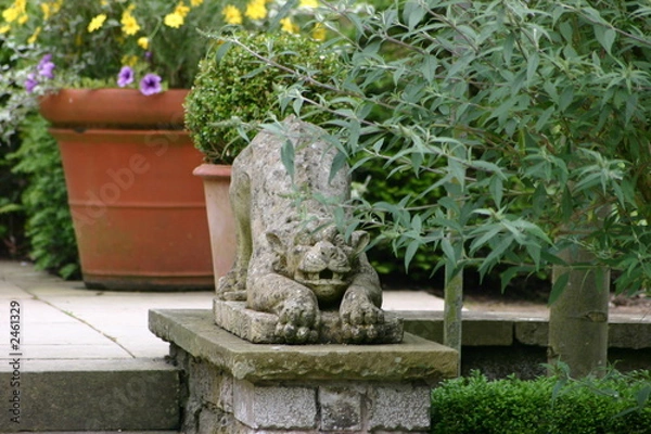 Fototapeta jardin et parc d'un chateau en angleterre