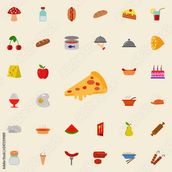 Fototapeta pizza icon. Resturant icons universal set for web and mobile