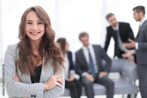 Fototapeta Successful business woman portrait