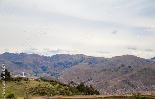 Fototapeta January 3, 2019 white Christ in Cusco Peru