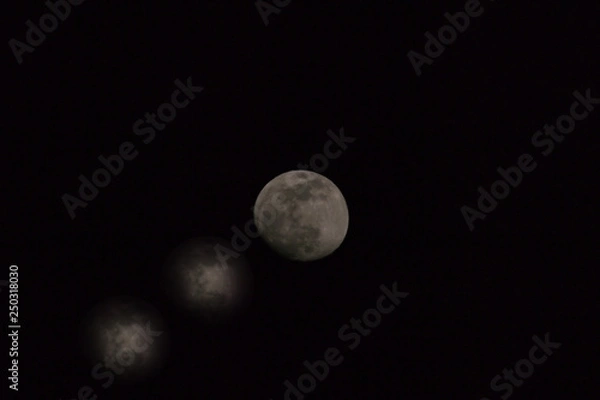 Fototapeta moon,sky,night,crater, lunar, dark,white,