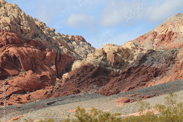 Fototapeta Red Curly Rocks