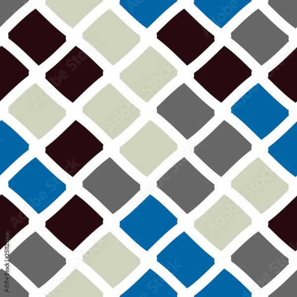 Fototapeta Bright seamless pattern with geometric elements.