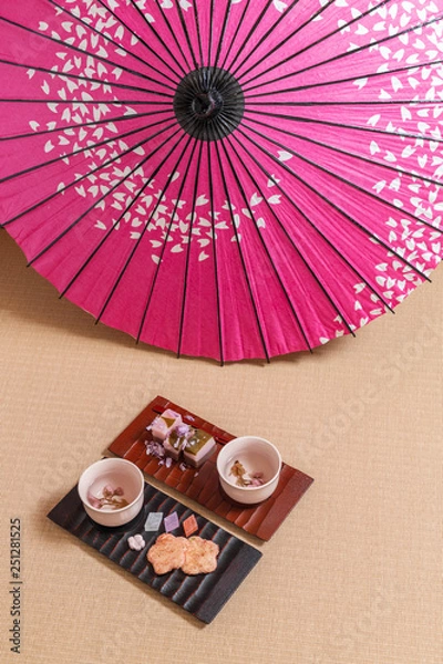 Fototapeta 茶道　お茶の会　 Spring Tea Party of Japan 