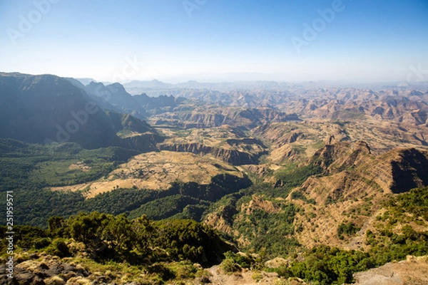 Fototapeta Simien mountain view