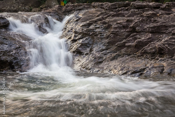 Fototapeta forest waterfall