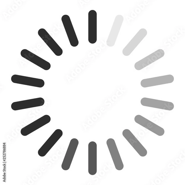 Fototapeta Loading icon. Circle preloader for website. Vector illustration.