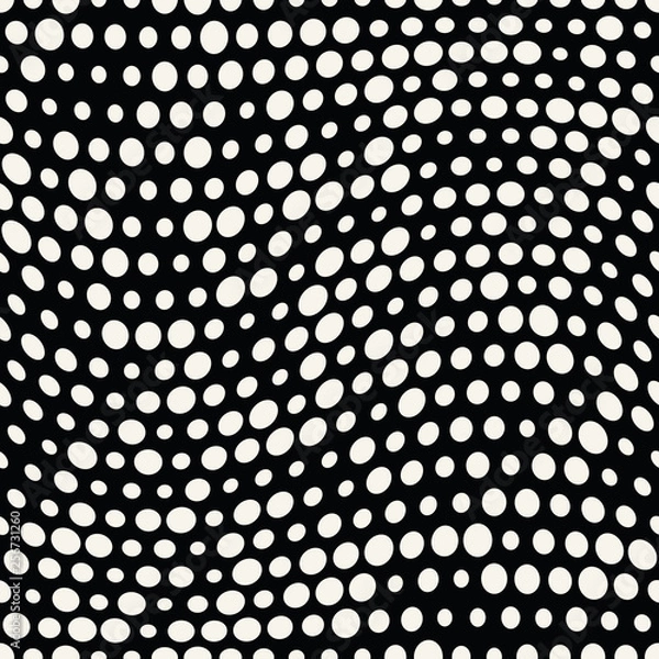 Fototapeta abstract seamless geometric halftone pattern