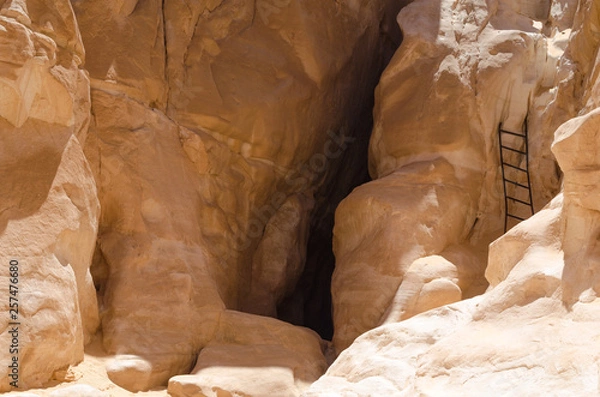 Obraz high rocky mountains in the desert in Egypt Dahab South Sinai