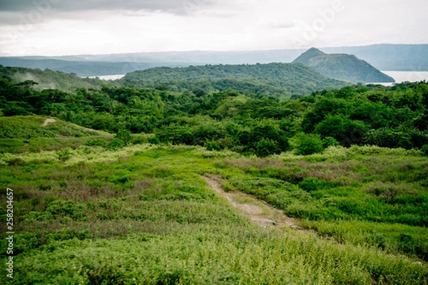 Fototapeta Taal Volcano on Luzon Island North of Manila in Philippines. Luzon Island.