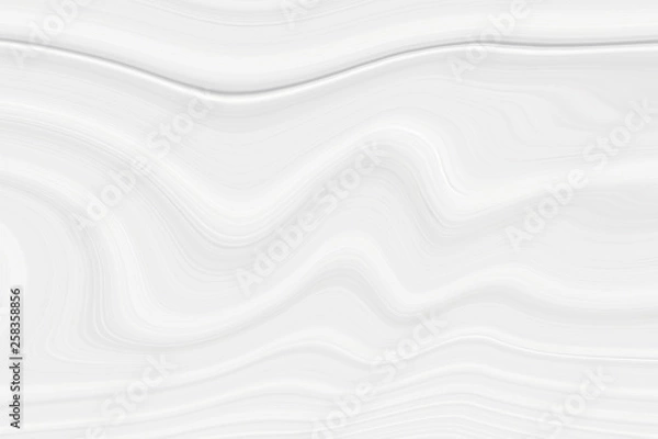 Fototapeta Drawing of a wave of white and gray color. Background with stains and curved lines.