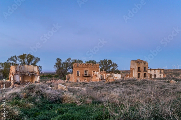 Fototapeta The ruins of Belchite - Spain