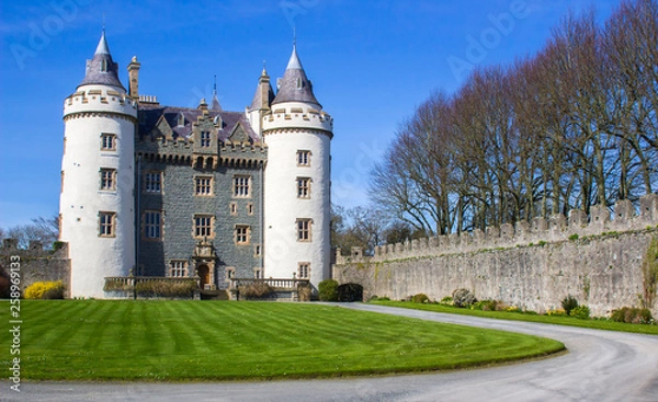 Fototapeta The Privately owned Killyleagh Castle in Northern Ireland