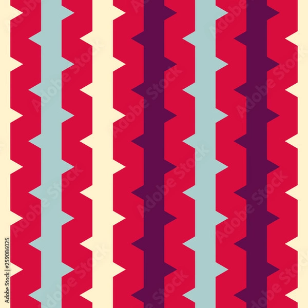 Obraz Seamless pattern with colorful geometric stripes. Beautiful abstract illustration.