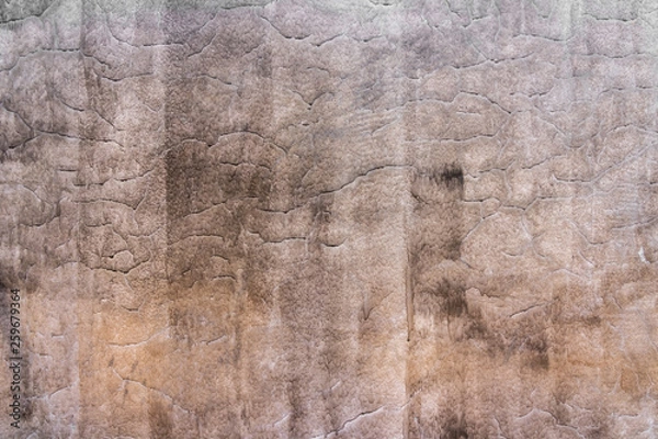 Fototapeta Old cement or concrete wall texture and background. Polished plaster walls.