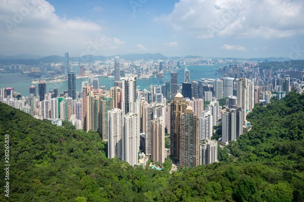 Fototapeta Hong Kong from Victoria Peak