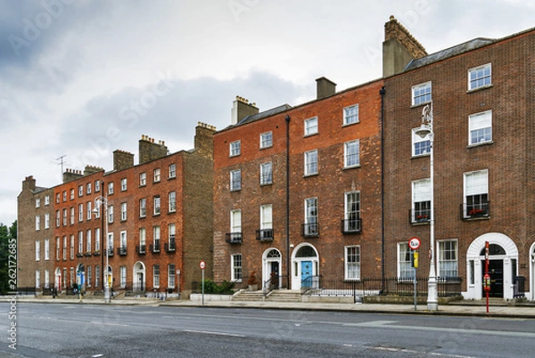 Fototapeta Street in Dublin, Ireland