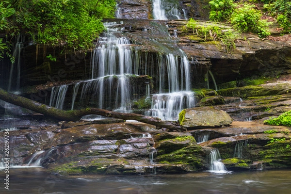 Fototapeta Tom Branch Falls in Great Smoky Mountains National Park in North Carolina, United States