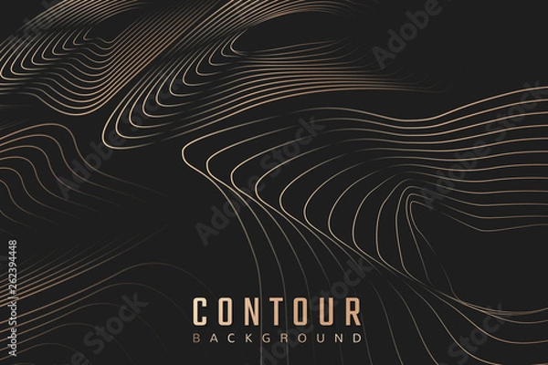 Fototapeta Contour background