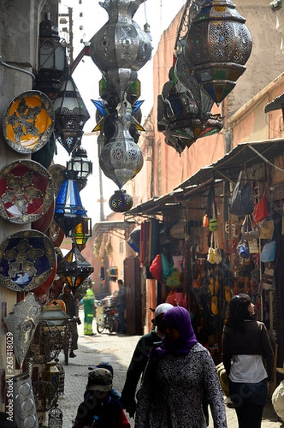 Fototapeta marrakech de compras 