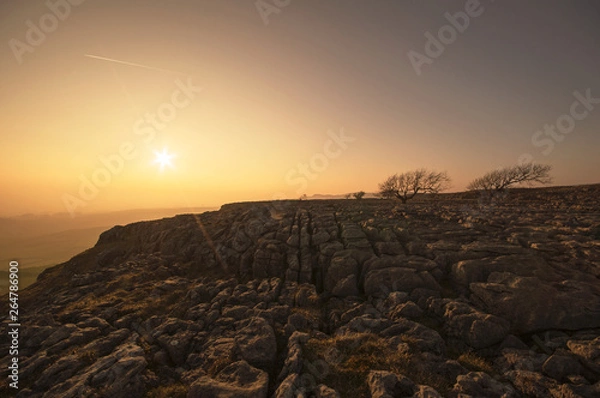 Obraz sunset on a mountain